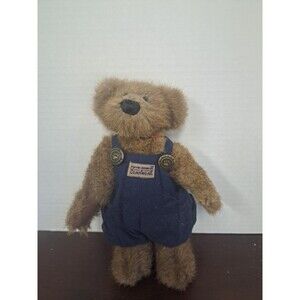 1997 Boyds Bears Bailey And Friends Bailey In Blue Overalls 8in Plush